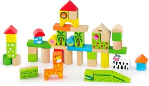 Viga - Ensemble de blocs en bois, Zoo