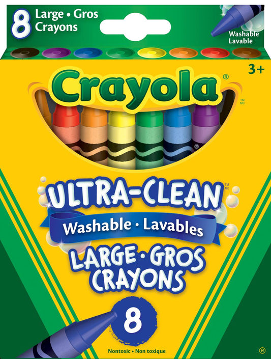 Crayola - 8 crayons de cire lavables