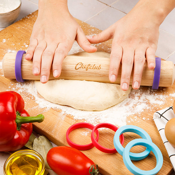 Rouleau pâtisserie et anneaux