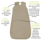 Perlimpinpin - Sac de nuit en bambou 1 Tog - Uni - Taupe