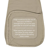 Perlimpinpin - Sac de nuit en bambou 1 Tog - Uni - Taupe