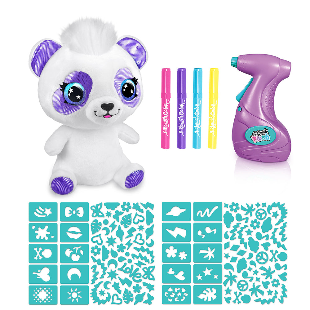 Airbrush - Peluche panda à colorer