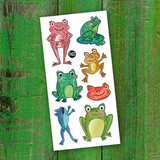 Tatouages temporaires - La chorale des grenouilles