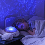 Cloud B - Whale and baby musical night light set - White