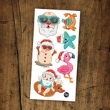 Pico - Tatouages temporaires - Le père-noël à la plage