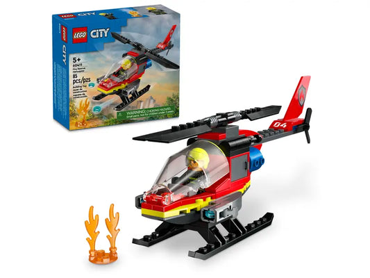 Lego - City - Hélicoptère de sauvetage des incendies