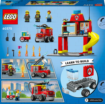Lego City - Caserne et camion de pompiers