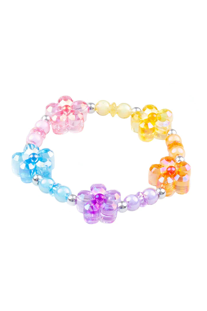 Bracelet d'arc-en-ciel de fleurs