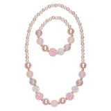 Great Pretenders - Ensemble de collier et de bracelet perles rosées