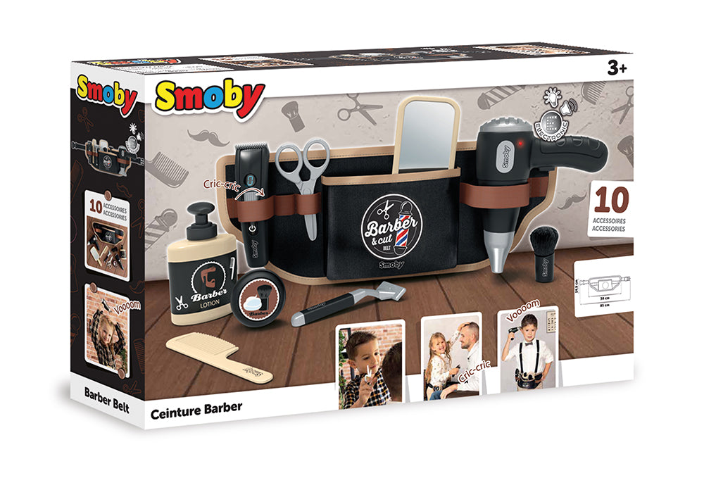Smoby - Barber & Cut - Ceinture et accessoires de barbier