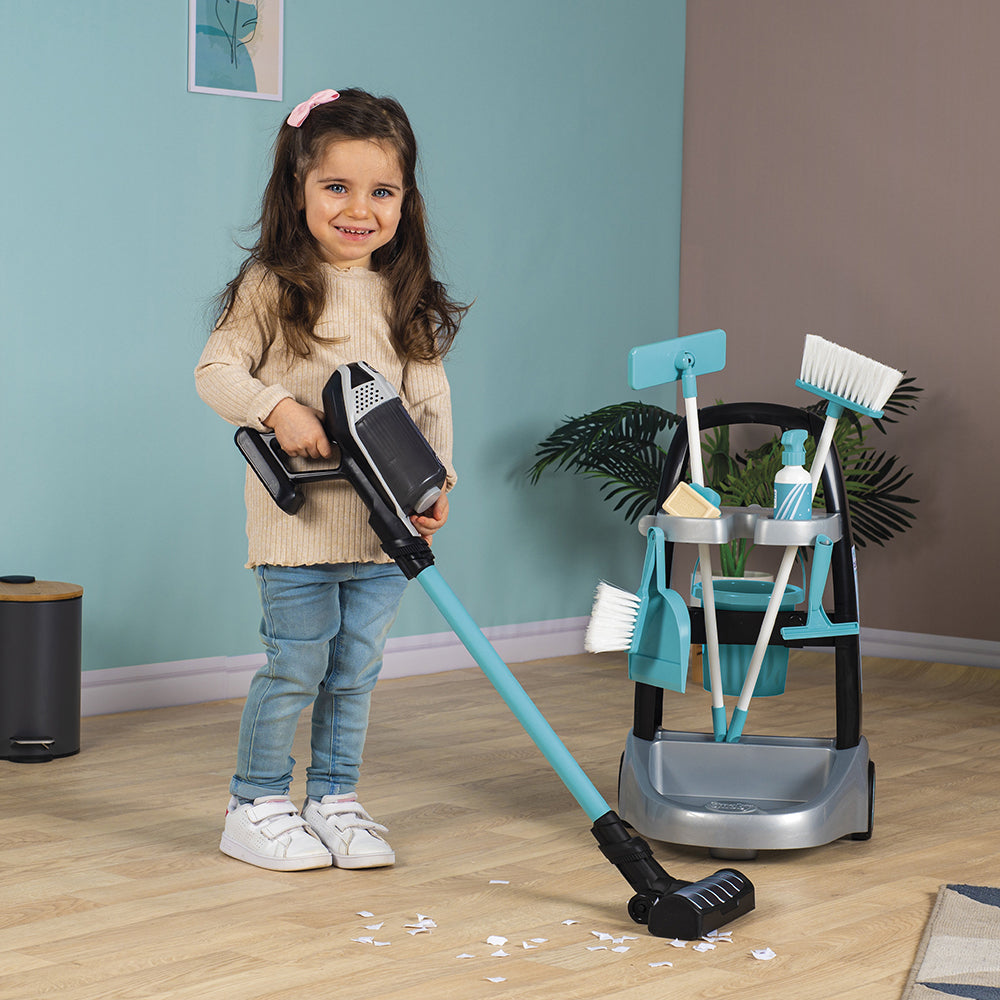 Smoby - Rowenta Chariot ménage + aspirateur