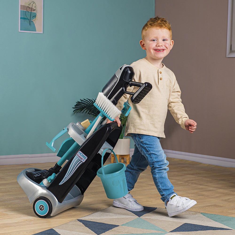Smoby - Rowenta Chariot ménage + aspirateur