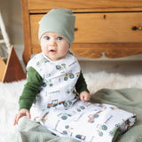 Perlimpinpin - Sac de nuit Mousseline Coton - Tracteurs