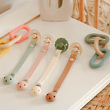 BULLE - Silicone pacifier clip - Ivory