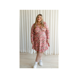 Rose Maternité - Robe Alexandrine 2.0 - Fleurie Rose