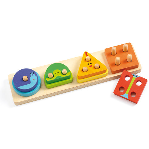 Djeco - Jeu d'encastrement 1234-Basic