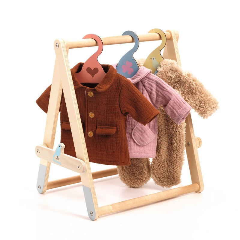 Poméa - Portant vêtements, 3 cintres
