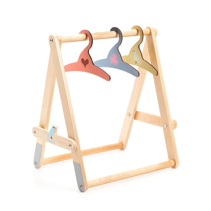 Poméa - Portant vêtements, 3 cintres