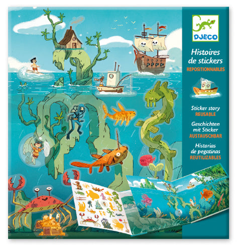 Djeco - Histoires de stickers/Les aventures en mer