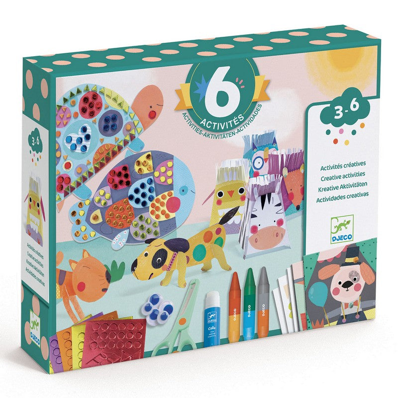 Djeco - Coffret multi-activités, Les animaux et leur maison