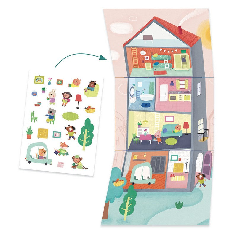Djeco - Coffret multi-activités, Les animaux et leur maison