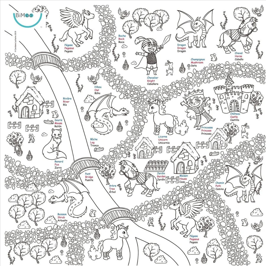 Nappe à colorier - Fantastique 45x45po