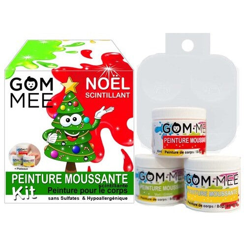 Boîte cadeau de peinture moussante ''Noël scintillant''
