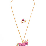Great Pretenders - Glitter Unicorn Necklace and Ring
