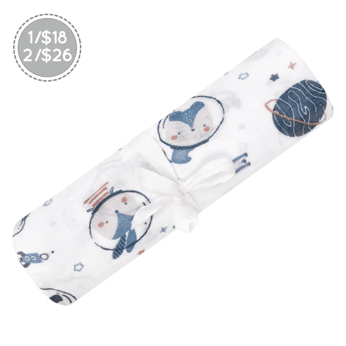 Perlimpinpin - Mousseline de coton 1/18$ - 2/26$ - Astronautes