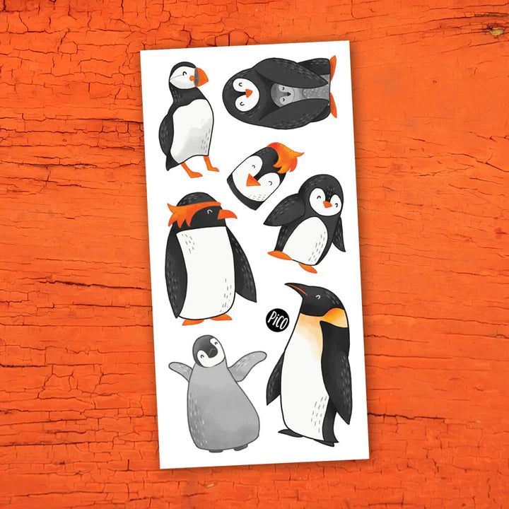 Tatouages temporaires - Les charmants pingouins