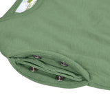 Perlimpinpin - Sac de nuit en bambou nouveau-né - Uni - Vert Chasseur