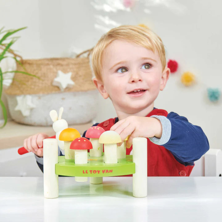 Le toy Van - Jeu de Marteau "Messieurs Champignons"