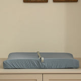 Minika - Housse matelas à langer en coton biologique - Billy Blue