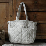 Dans le Sac - Sac à couches MAMA - Gingham Beige