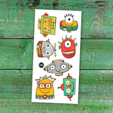 Pico - Tatouages temporaires - Les robots rigolos