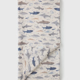 Loulou Lollipop - Mousseline de bambou-coton - Smiley Sharks