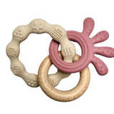 Pekaboo - Jouet de dentition - Bois & Pieuvre
