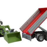 Bruder - Fendt Vario 211 tractor with loader and trailer