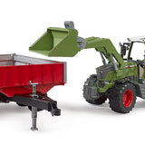 Bruder - Fendt Vario 211 tractor with loader and trailer