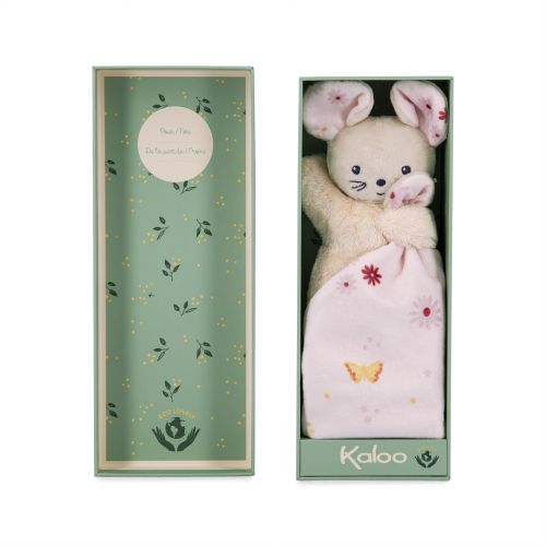 Kaloo - Doudou Souris carré douceur