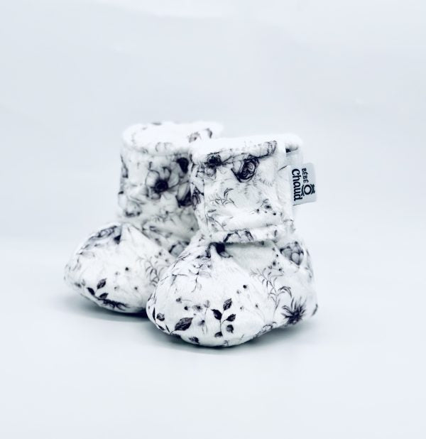 Pantoufles à velcro - Bouquet lugubre