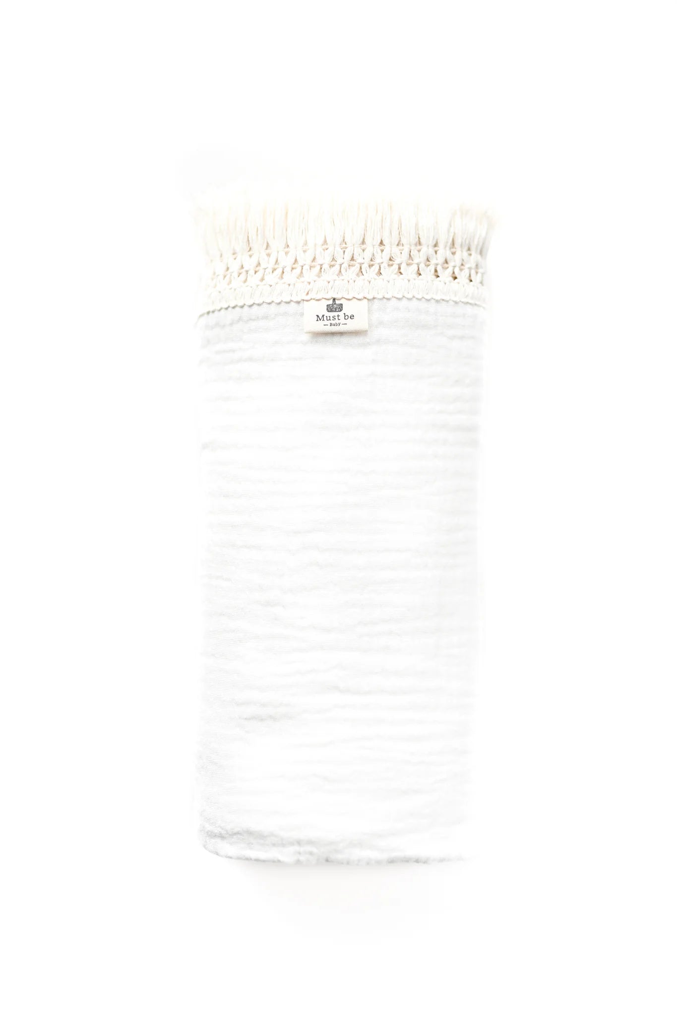 Mousseline en coton biologique avec franges