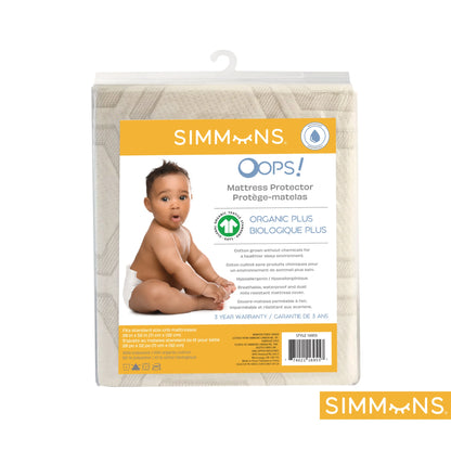 Simmons - Couvre-matelas bassinette - Oops biologique