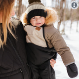 Perlimpinpin -Habit de neige 1 pièce pour bébé - Khaki/Beige/Noir