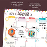 Minimo - Calendrier mensuel - Notre mois ensemble
