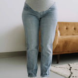 Rose Maternité - Jeans Coupe Droite - Bleu Pâle