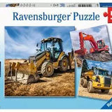 Construction vehicles in service puzzle 3x49 pieces
