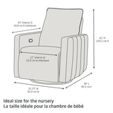 Maxi-Cosi - Fauteuil pivotant, coulissant et inclinable Dorian avec veilleuse