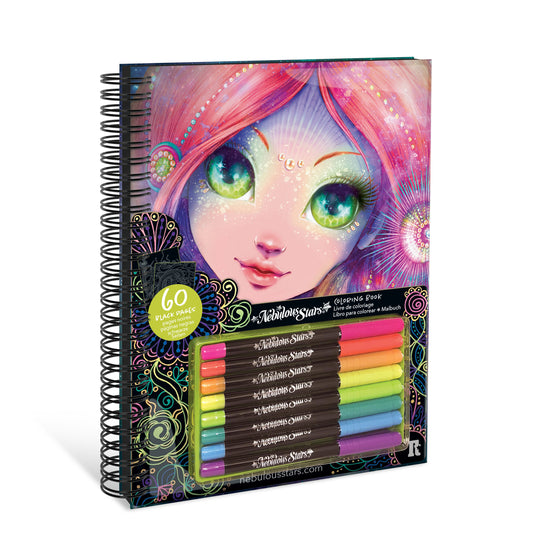 Coloring book black pages - Coralia