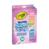 Crayola - 20 marqueurs Super Tips Pastel